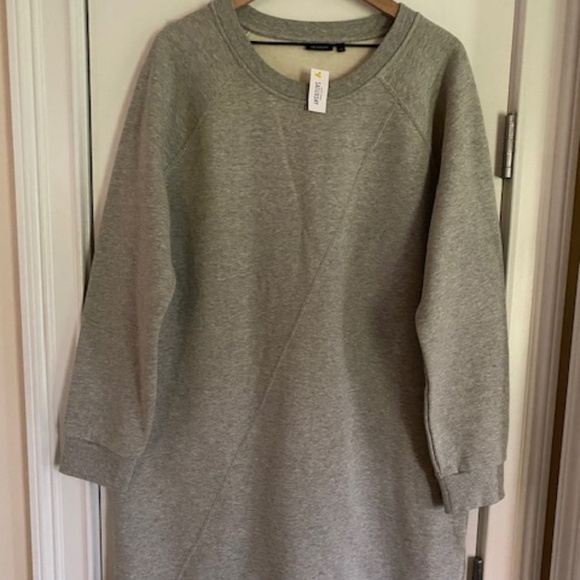 Kate Spade "SATURDAY"  Heather Gray Sweatshirt Dress SZ Extra LG~Retro~Vintage - Picture 1 of 4